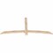 Ekena Millwork Bellingham Smooth Timber Gable Bracket, Douglas Fir, 72"W x 33"H x 1 1/2"D x 3 1/2"F, 11/12 Pitch GBW072X33X0204BEL00SDF - alternate 5